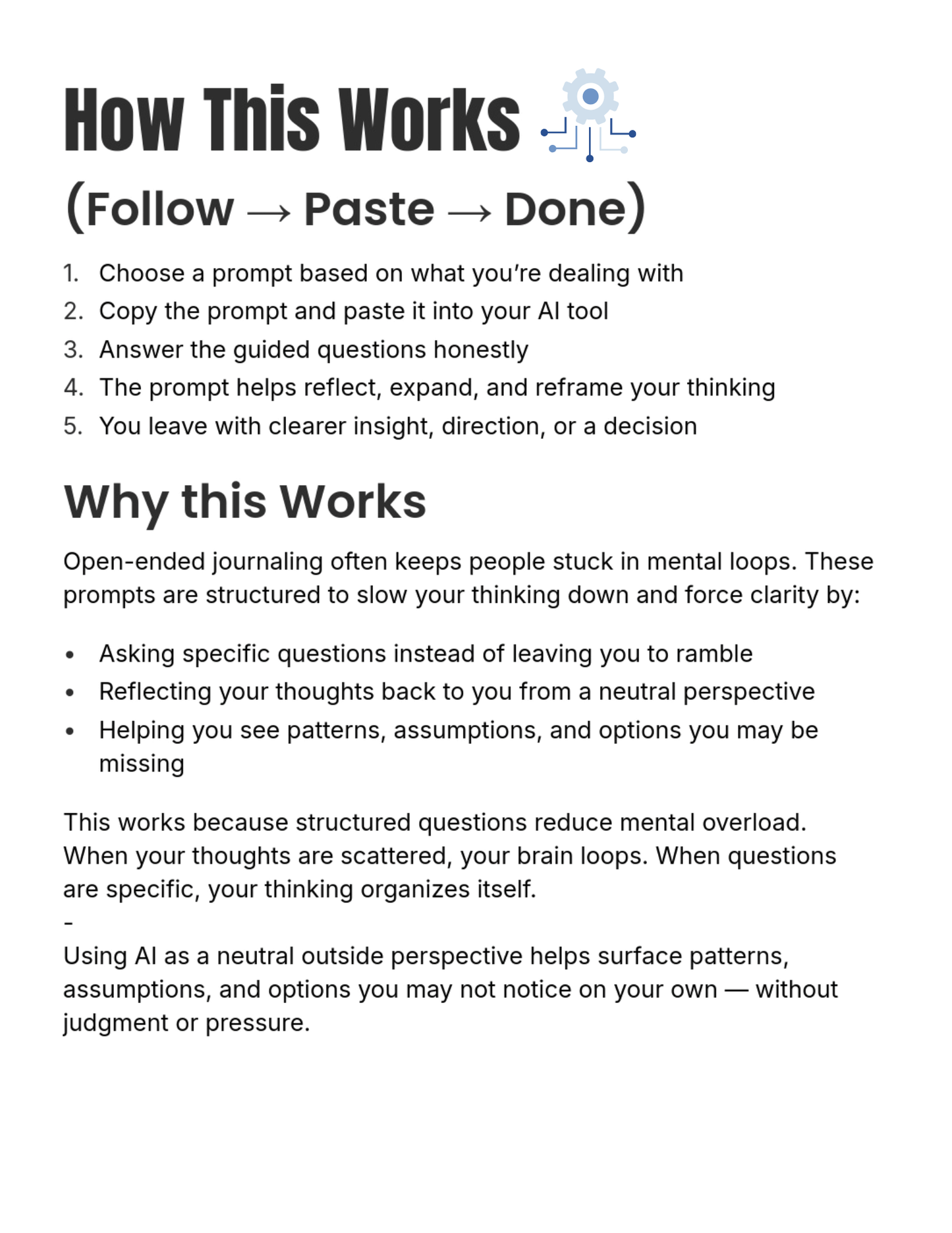 AI Journaling Prompts for Clarity, Emotional Insight, and Better Decision-Making
