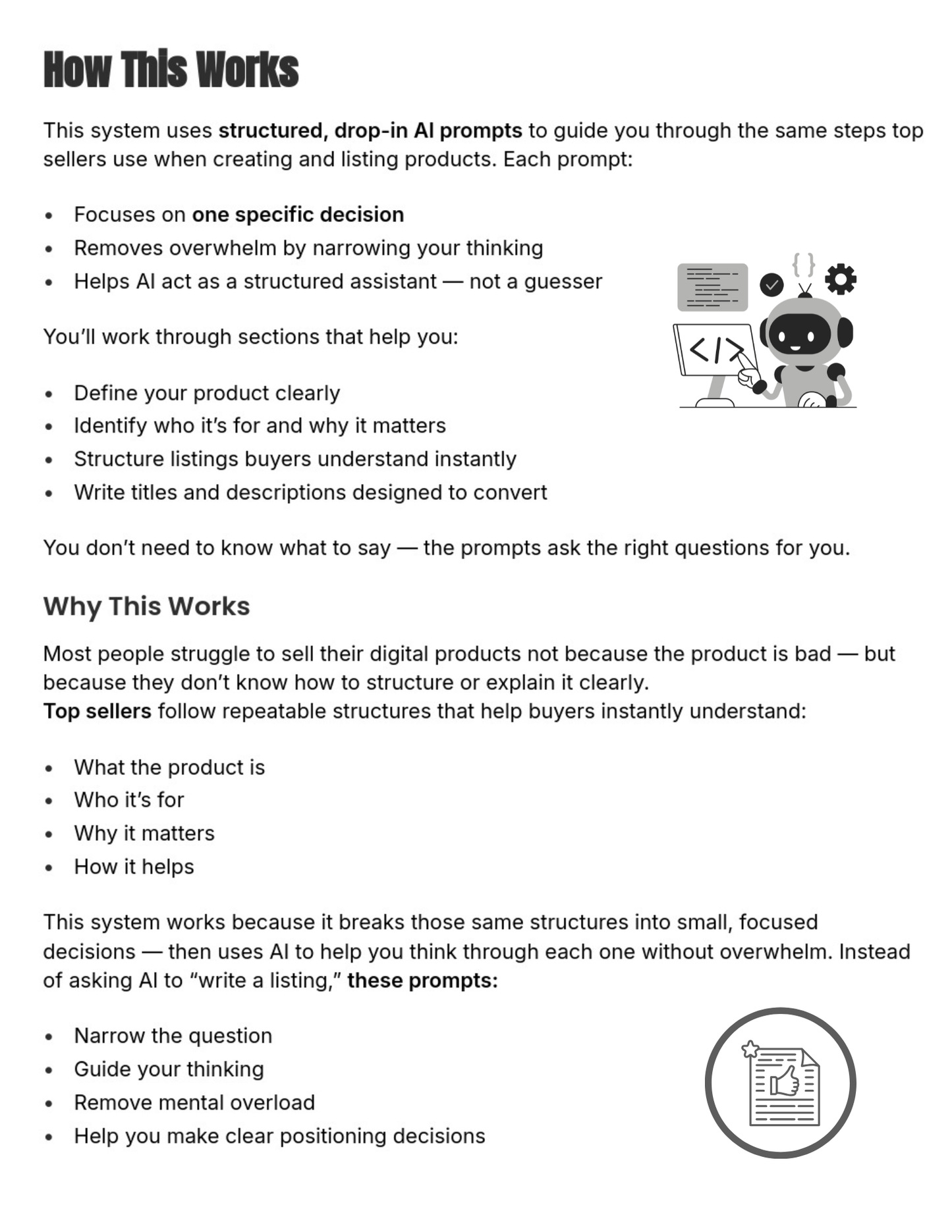 Don’t Know How to Sell Your Digital Product? AI Prompts to Create Listings, Pages, and Offers Like Top Sellers (PDF)