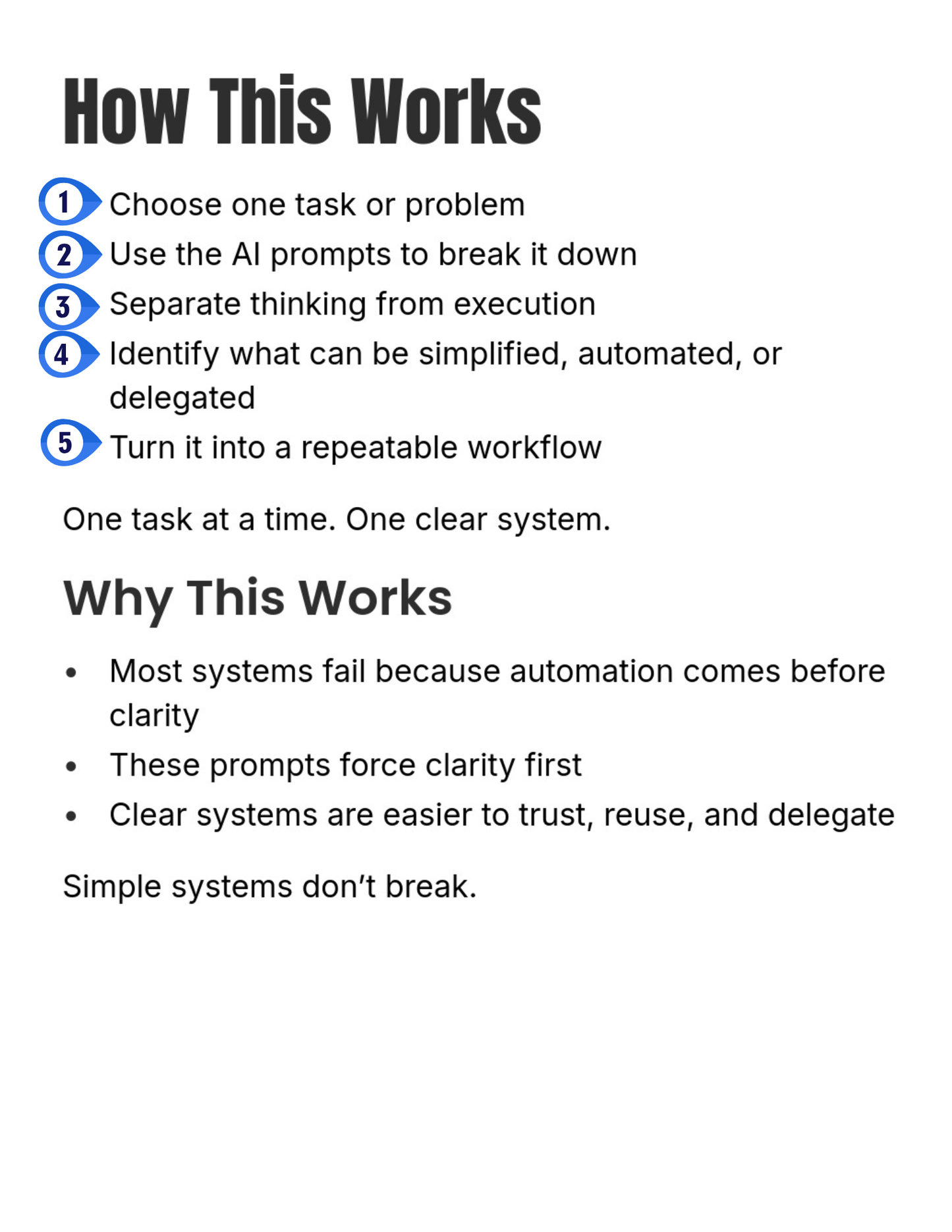 Overwhelmed by Repeating Tasks? | AI Workflow & Automation Prompts | Turn Daily Work Into Simple, Repeatable Systems
